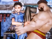 Fighting cô gái trẻ Chun Li